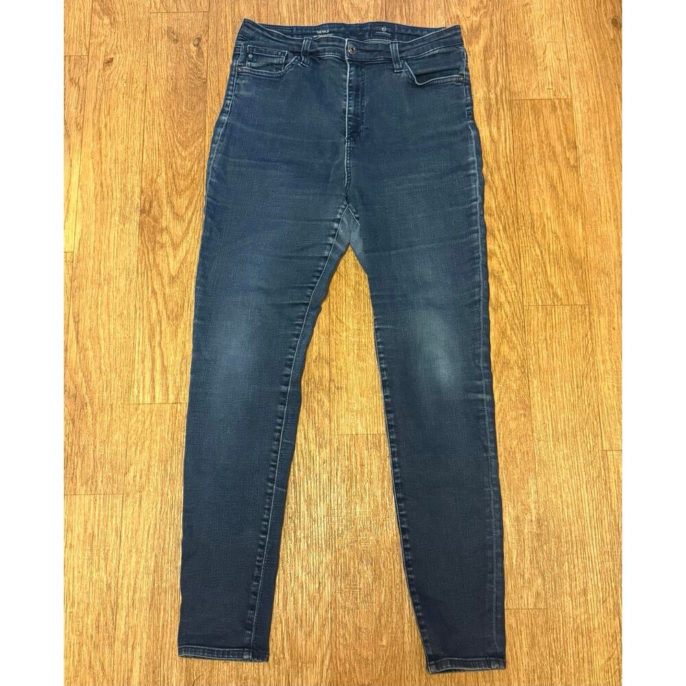 AG Adriano Goldschmied The Mila Super High-Rise Skinny Dark Wash Jeans Size 31